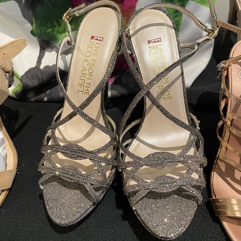 Sparkly Heels from E Live from the Red Carpet.